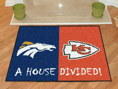 Denver Broncos - Kansas City Chiefs House Divided Rugs 34""x45""denver 