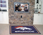 Denver Broncos Rug 4x6 46""x72""