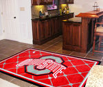 Ohio State Rug 5x8 60""x92""