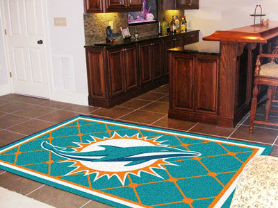 Miami Dolphins Rug 5x8 60""x92""miami 