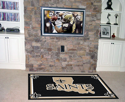 New Orleans Saints Rug 5x8 60""x92""orleans 