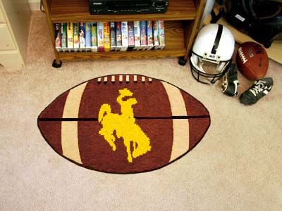 Wyoming Football Rug 22""x35""wyoming 