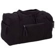 Black Microfiber Duffle Bag