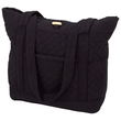 Black Microfiber Shopping Bag