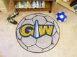 George Washington Soccer Ball Rug 29 diameter