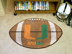 Miami Football Rug 22""x35""