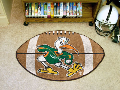 Miami Football Rug 22""x35""miami 