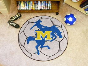 McNeese State Soccer Ball Rug 29 diametermcneese 