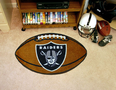 Oakland Raiders Football Rug 22""x35""oakland 