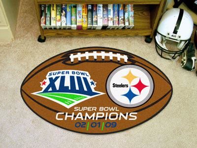 Pittsburgh Steelers Football Rug 22""x35""pittsburgh 