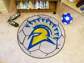 San Jose State Soccer Ball Rug 29 diametersan 