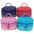 4pc Quilted Vanity Case Set