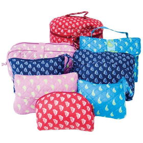 8pc Stuffed Cosmetic Bag Display Setstuffed 