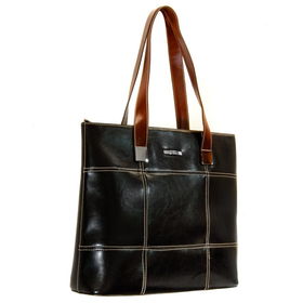 Women's Black/Brown Dual Handle Totewomens 