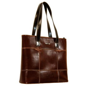 Women's Brown/Dark Brown Dual Handle Totewomens 