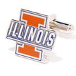 Illinois Fighting Illini NCAA Logo'd Executive Cufflinks w/ Jewelry Box