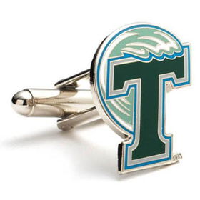 Tulane Green Wave NCAA Logo'd Executive Cufflinks w/ Jewelry Boxtulane 