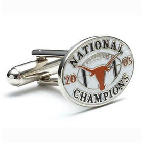 Texas Longhorns 2005 National Champions NCAA Logo'd Executive Cufflinks w/ Jewelry Boxtexas 