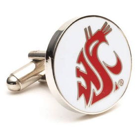 Washington State Cougars NCAA Logo'd Executive Cufflinks w/ Jewelry Boxwashington 