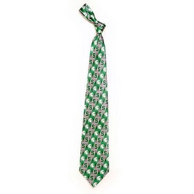 Michigan State Spartans NCAA Pattern #1 Mens Tie (100% Silk)michigan 