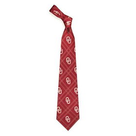 Oklahoma Sooners NCAA Woven Poly 2 Mens Tieoklahoma 