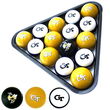 Georgia Tech Yellowjackets Officially Licensed Billiard Balls