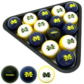 Michigan Wolverines Officially Licensed Billiard Ballsmichigan 