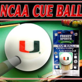 Miami Hurricanes Officially Licensed Billiards Cue Ballmiami 