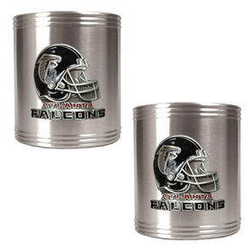 Atlanta Falcons NFL 2pc Stainless Steel Can Holder Set- Helmet Logoatlanta 