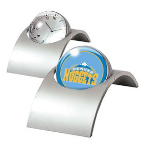 Denver Nuggets NBA Spinning Desk Clockdenver 