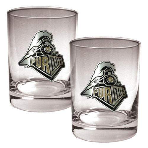 Purdue Boilermakers NCAA 2pc Rocks Glass Setpurdue 