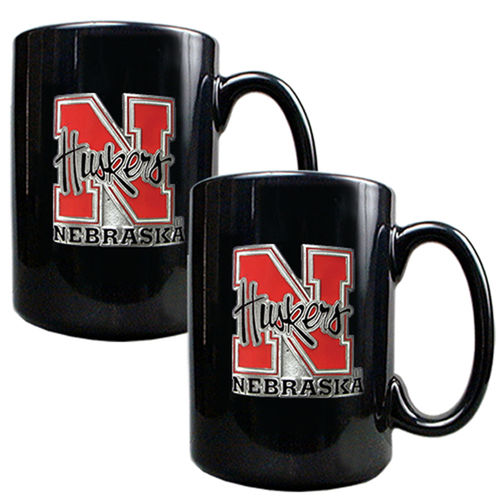 Nebraska Cornhuskers NCAA 2pc Coffee Mug Set