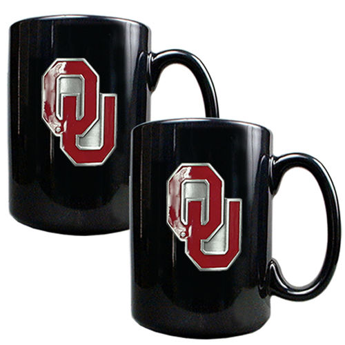 Oklahoma Sooners NCAA 2pc Coffee Mug Setoklahoma 