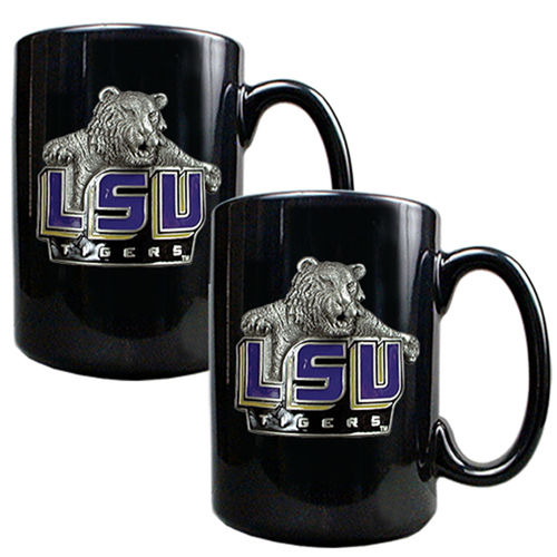 LSU Tigers NCAA 2pc Coffee Mug Setlsu 