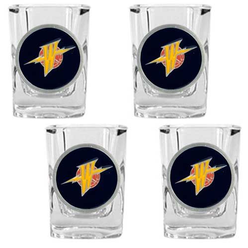 Golden State Warriors NBA 4pc Square Shot Glass Setgolden 