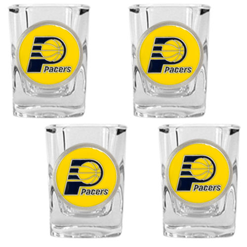 Indiana Pacers NBA 4pc Square Shot Glass Setindiana 