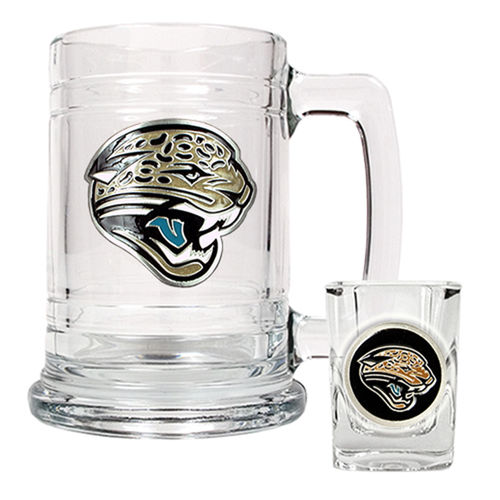 Jacksonville Jaguars NFL Boilermaker Set - Primary Logojacksonville 