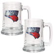 Charlotte Bobcats NBA 2pc 15oz Glass Tankard Set - Primary Logo