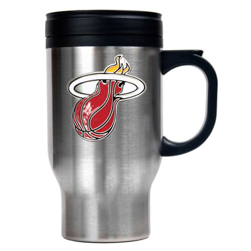 Miami Heat NBA Stainless Steel Travel Mug - Primary Logomiami 