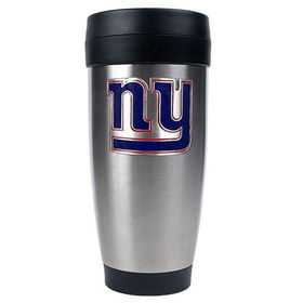 New York Giants NFL 16oz Stainless Steel Travel Tumbler - Primary Logoyork 