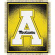 Appalachian State Mountaineers NCAA Triple Woven Jacquard Throw (019 Focus) (48x60")"