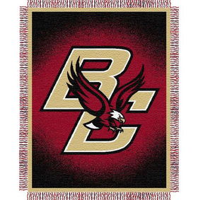 Boston College Golden Eagles NCAA Triple Woven Jacquard Throw (019 Focus) (48x60")"boston 