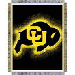 Colorado Golden Buffaloes NCAA Triple Woven Jacquard Throw (019 Focus) (48x60")"