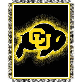 Colorado Golden Buffaloes NCAA Triple Woven Jacquard Throw (019 Focus) (48x60")"colorado 