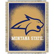 Montana State Bobcats NCAA Triple Woven Jacquard Throw (019 Focus) (48x60")"