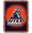 Texas El Paso Miners NCAA Triple Woven Jacquard Throw (019 Focus) (48x60")"