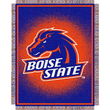 Boise State Broncos NCAA Triple Woven Jacquard Throw (019 Focus) (48x60")"