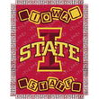 Iowa State Cyclones NCAA Triple Woven Jacquard Throw (044 Series) (36x46")"