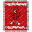 Louisville Cardinals NCAA Triple Woven Jacquard Throw (044 Series) (36x46")"