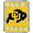 Colorado Golden Buffaloes NCAA Triple Woven Jacquard Throw (044 Series) (36x46")"